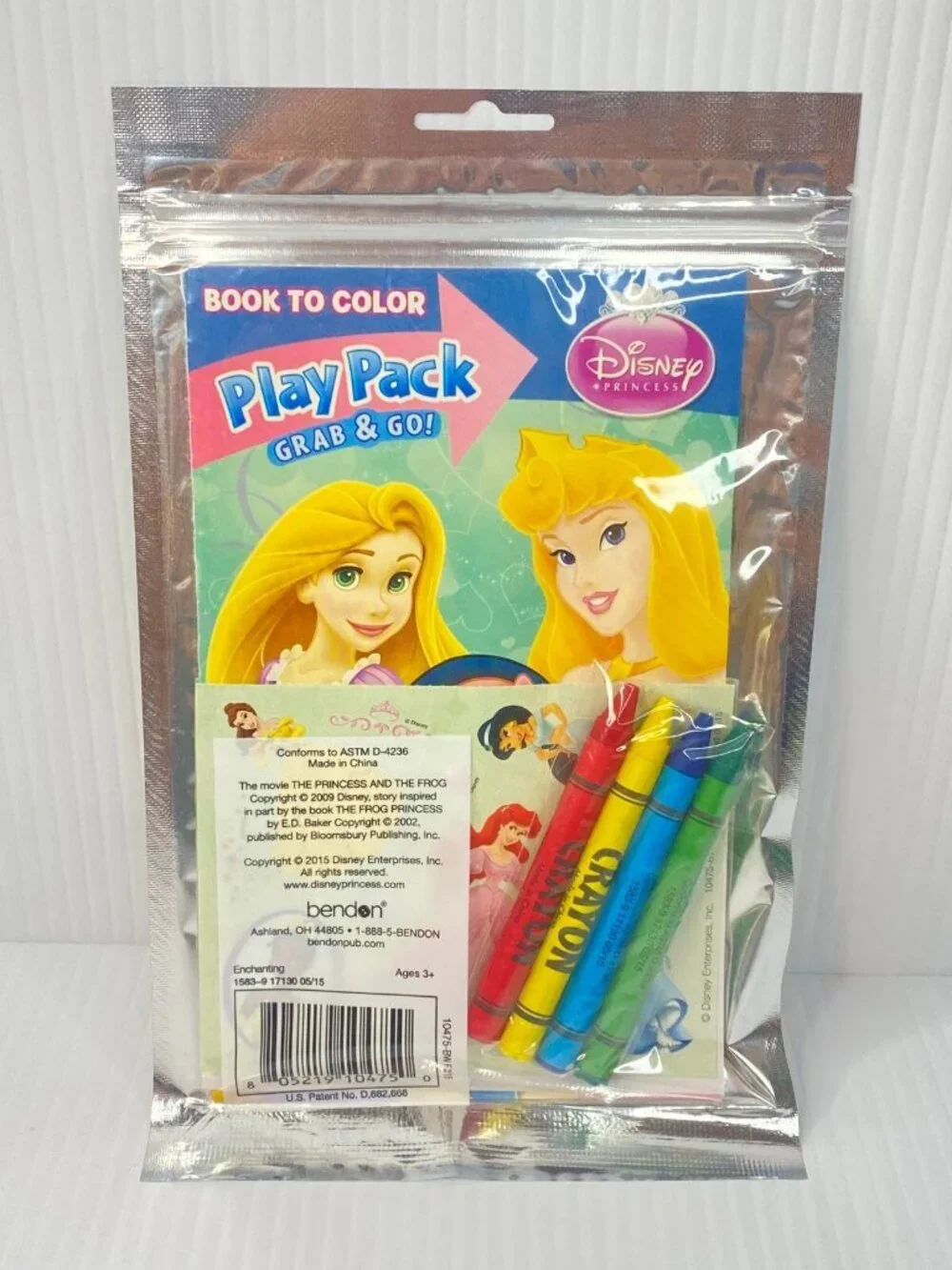 Disney Princesses Play Pack Grab & Go NEW Coloring Book Stickers Crayons